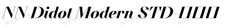 NN Didot Modern STD字体转换